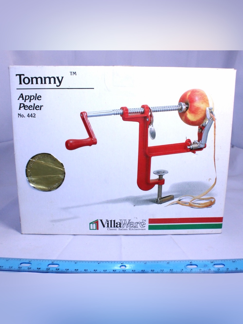 Vintage VillaWare Tommy Apple Peeler (No. 442) - cast iron body